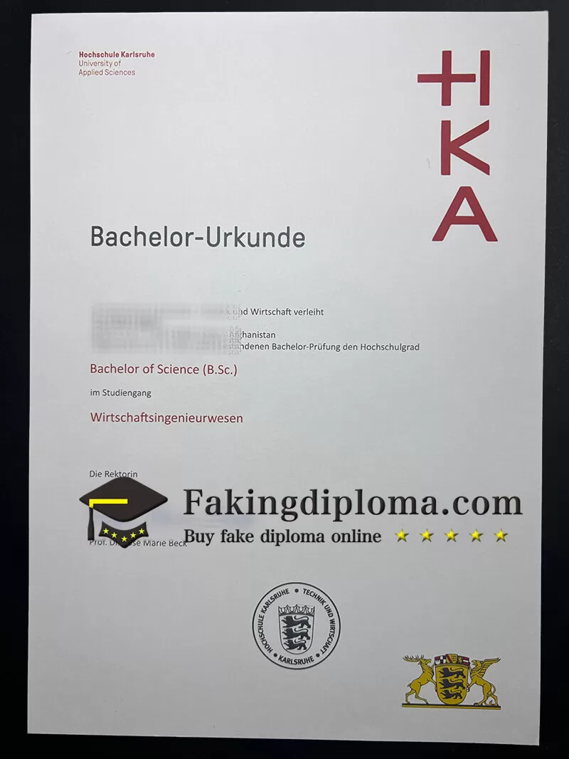 Buy Hochschule Karlsruhe diploma