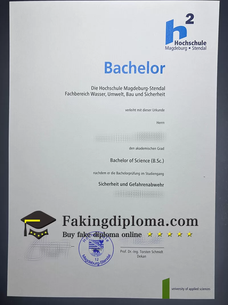 buy Hochschule Magdeburg Stendal degree