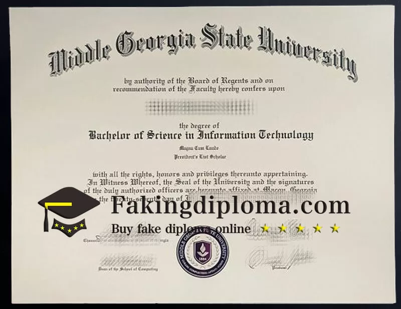 Buy Middle Georgia State University diploma
