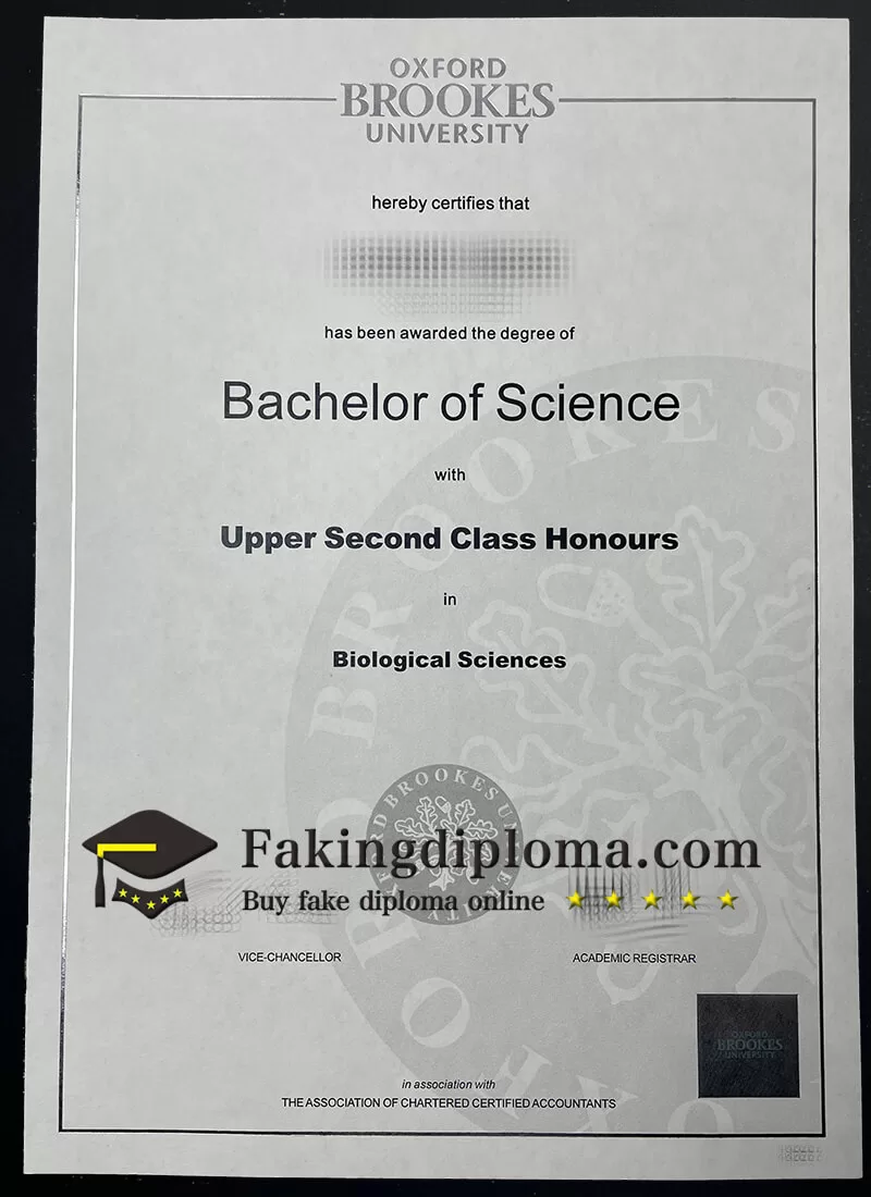 Buy Oxford Brookes University diploma