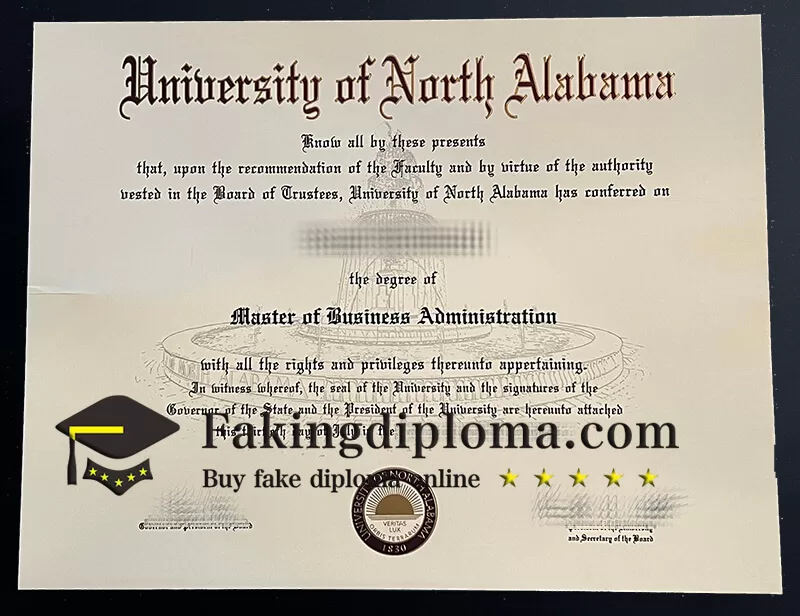 Buy University of North Alabama diploma