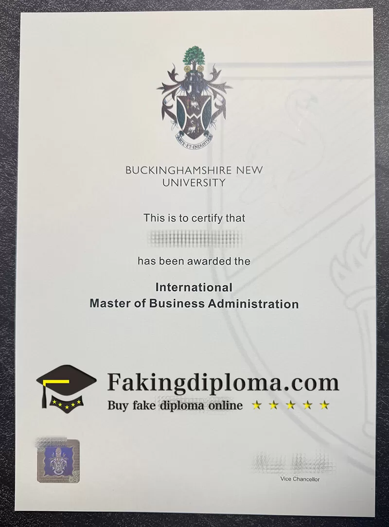 Buy Buckinghamshire New University diploma