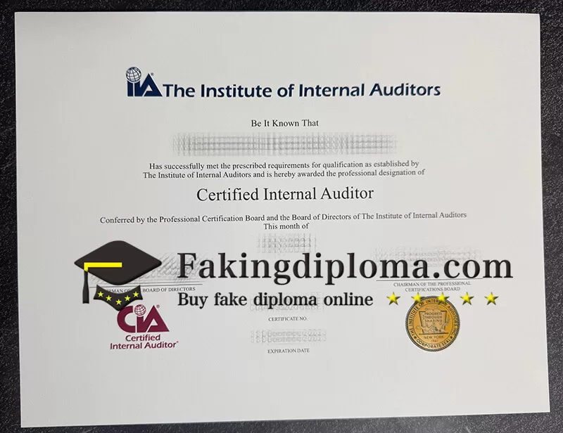 Buy Certified Internal Auditor certificate