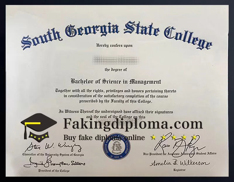 Buy South Georgia State College diploma