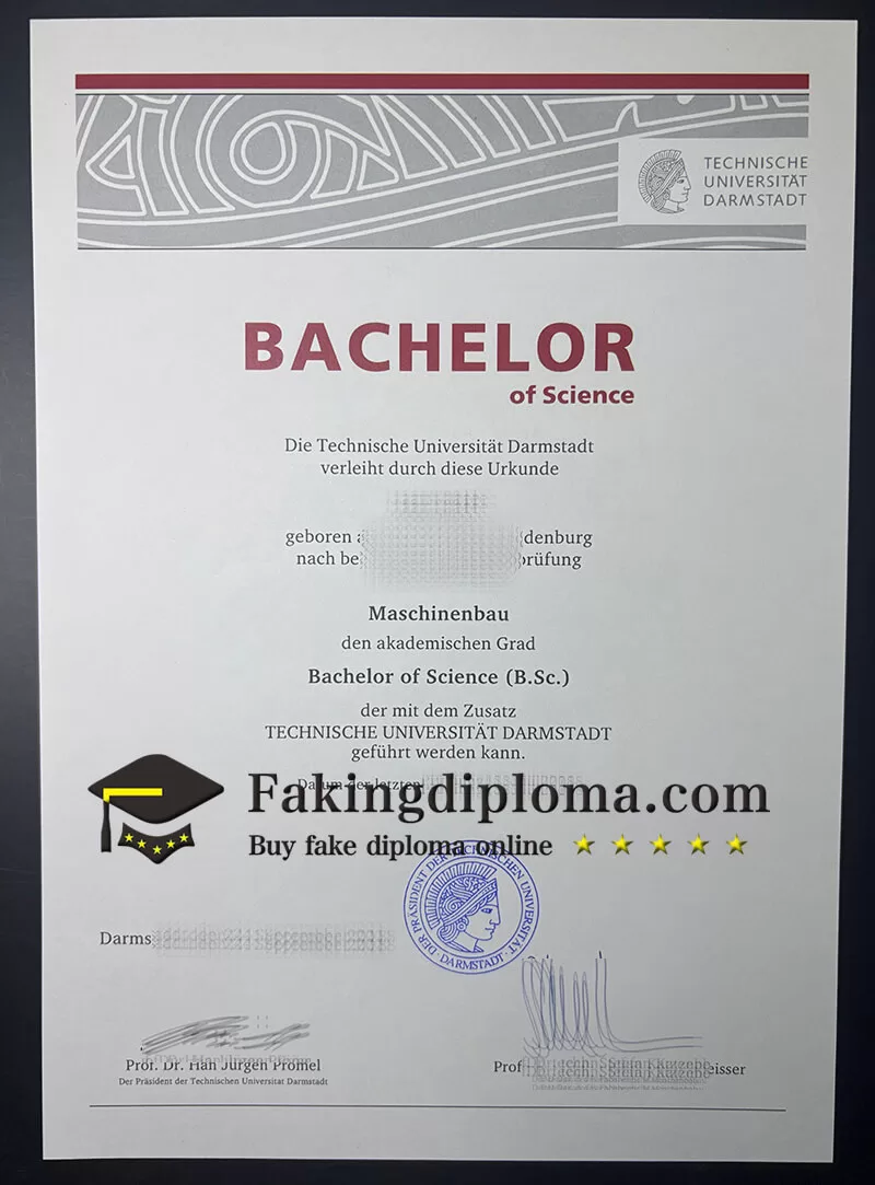 Buy Technische Universität Darmstadt diploma, get TUD fake degree online.