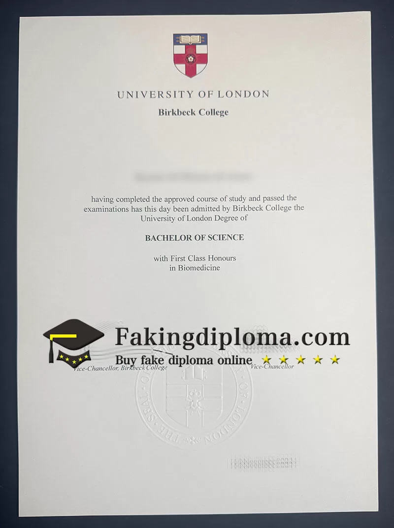 Buy Birkbeck College diploma