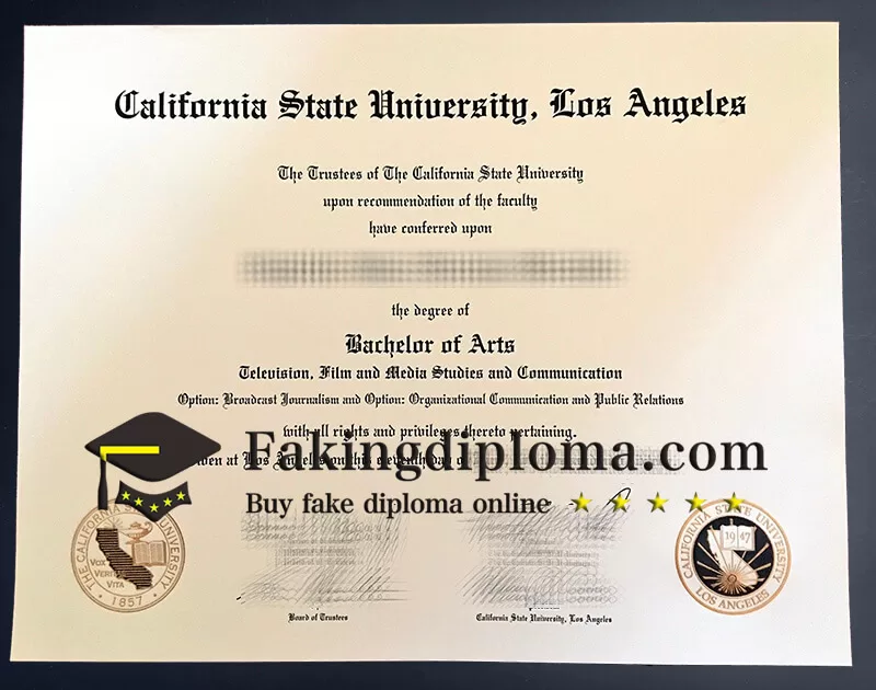 Order Cal State LA diploma
