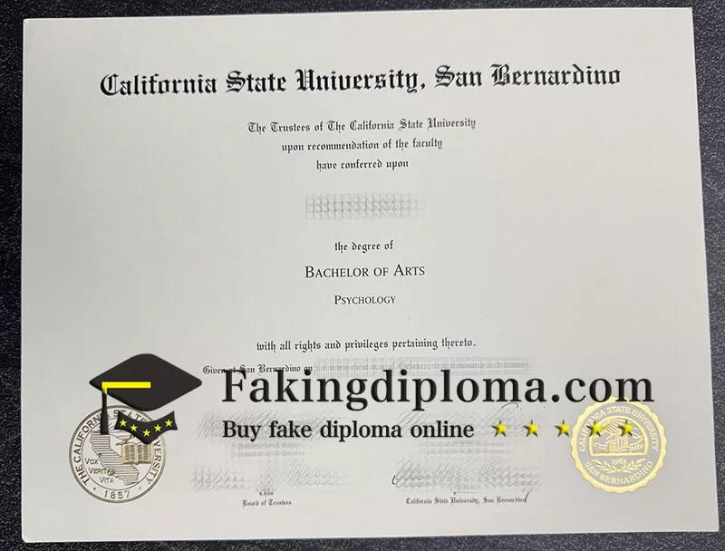 Buy CSUSB fake diploma