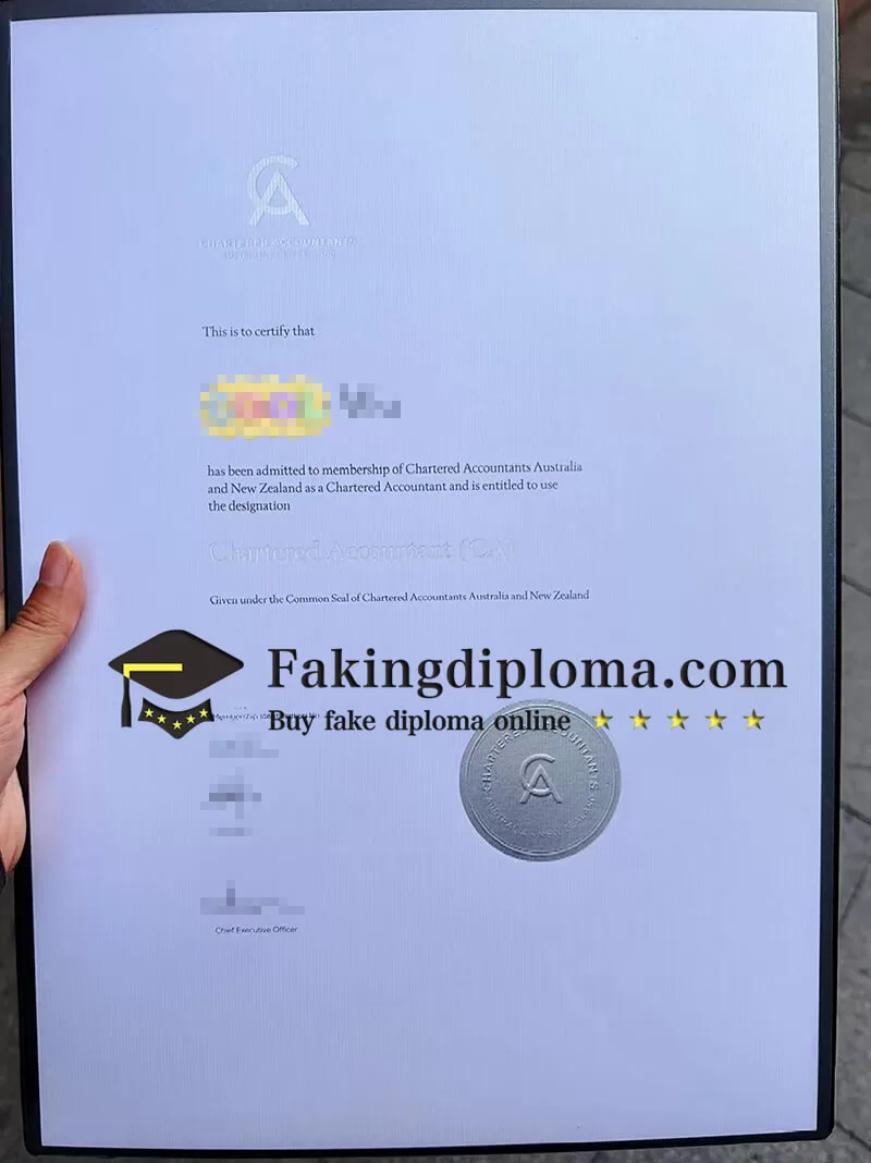 Buy Chartered Accountants Australia certificate