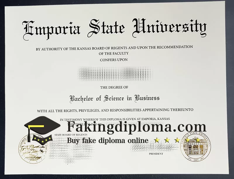 Buy Emporia State University degree