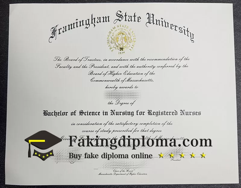 Where to order Framingham State University diploma