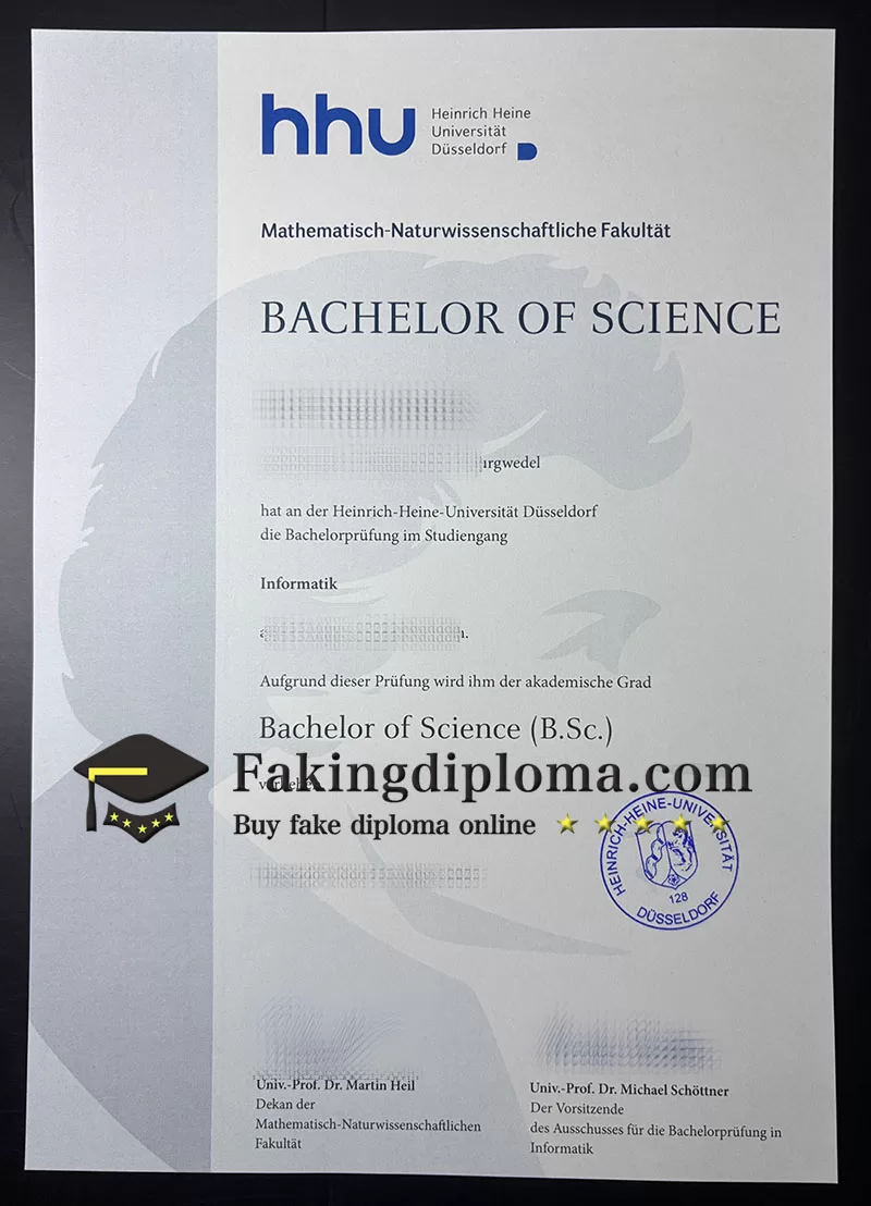 Buy Heinrich Heine Universitat Dusseldorf diploma