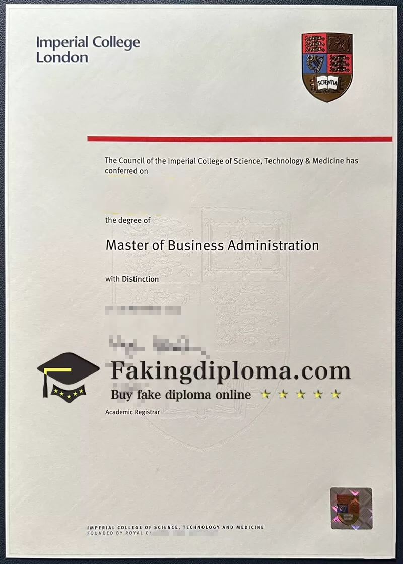 Where to order Imperial College London diploma