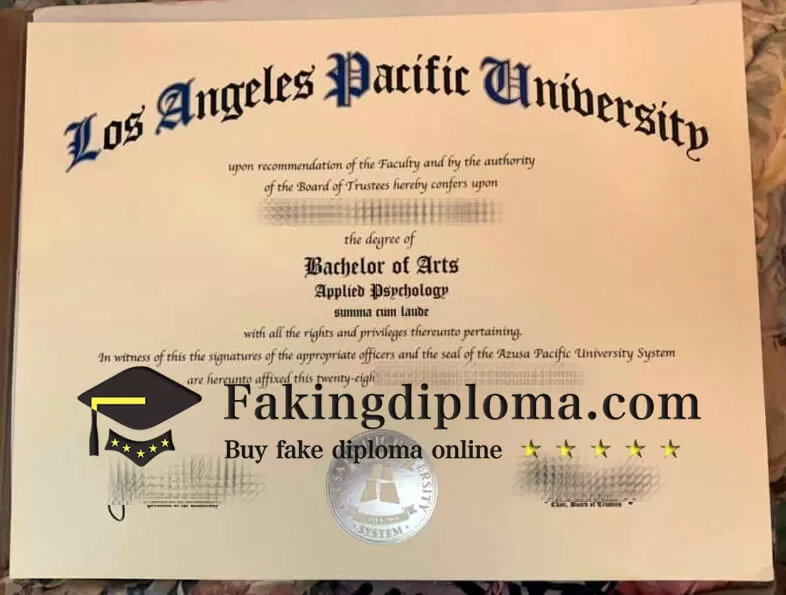 Buy Los Angeles Pacific University diploma