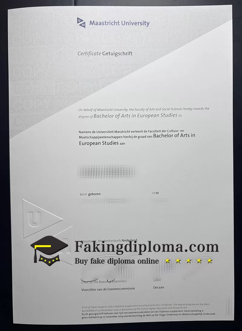 Buy Maastricht University diploma