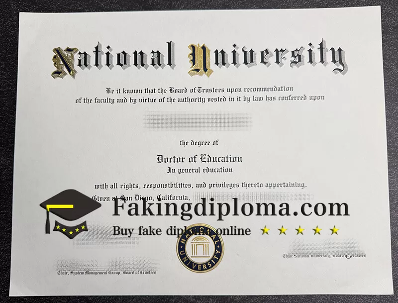 Buy National University diploma
