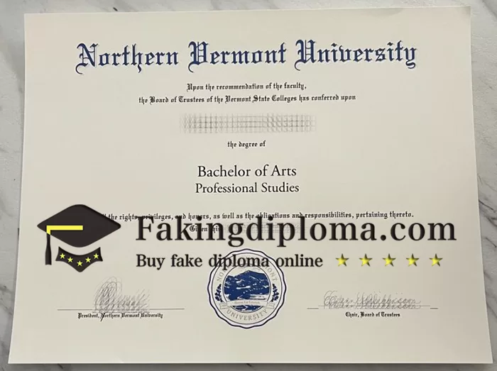Order Northern Vermont University diploma