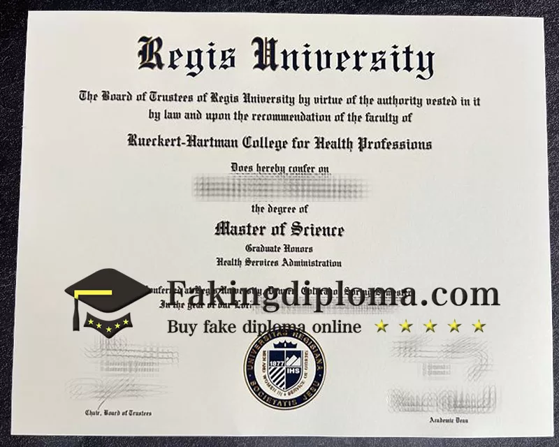 Buy Regis University diploma