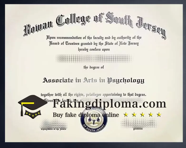 Buy Rowan College of South Jersey diploma