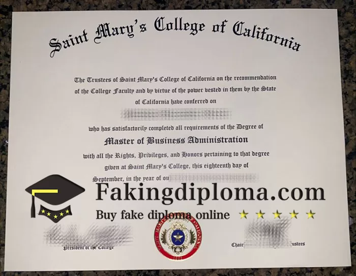 Buy Saint Mary's College of California diploma
