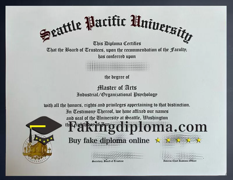 Buy Seattle Pacific University fake diploma?