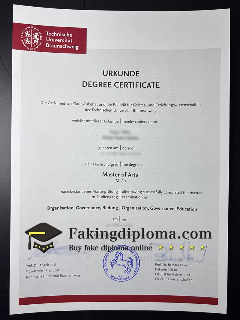 Buy TU Braunschweig diploma