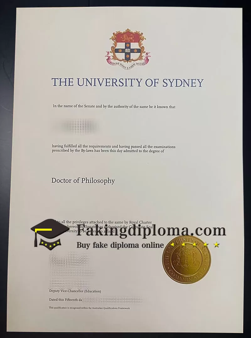 How much to order University of Sydney diploma?