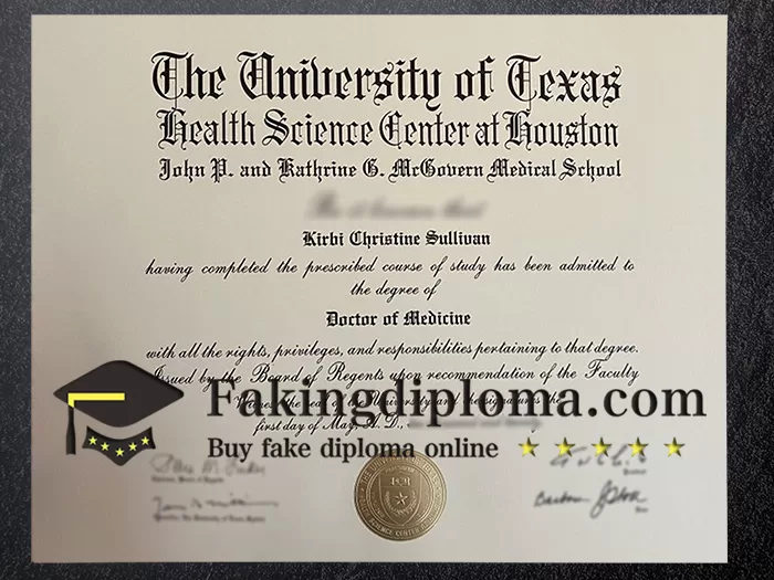 Buy UTHealth Houston diploma