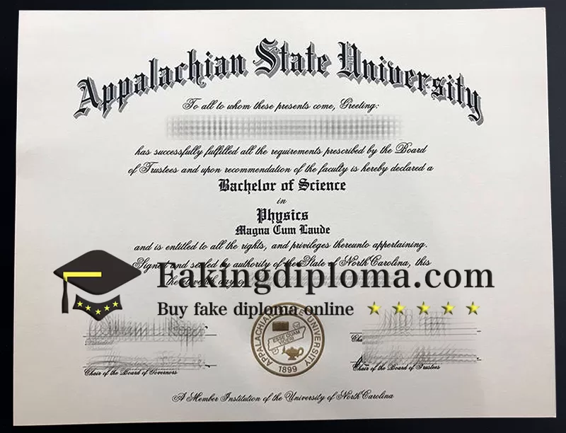 buy Appalachian State University diploma