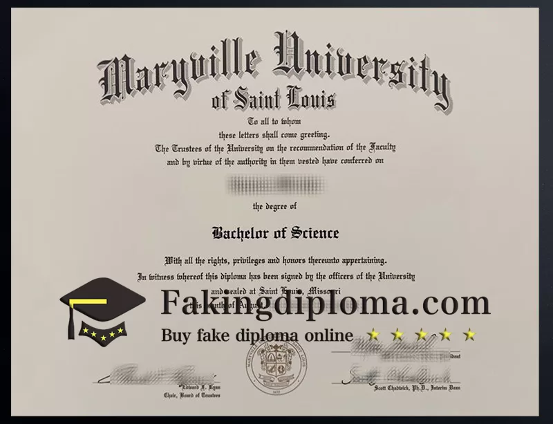 Order Maryville University of Saint Louis diploma