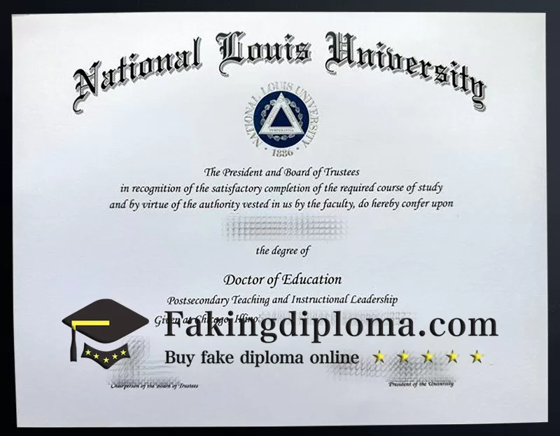 Buy National Louis University diploma