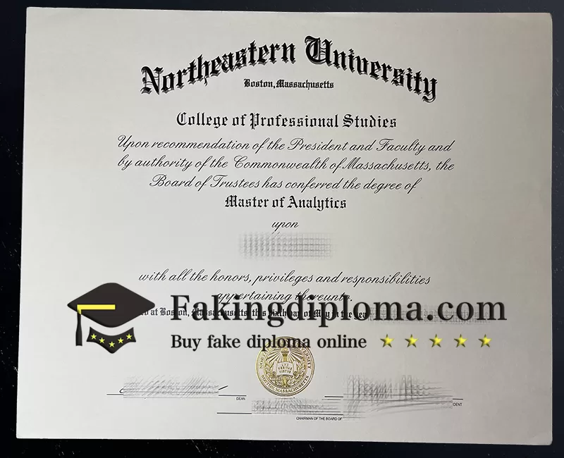 Buy Northeastern University diploma