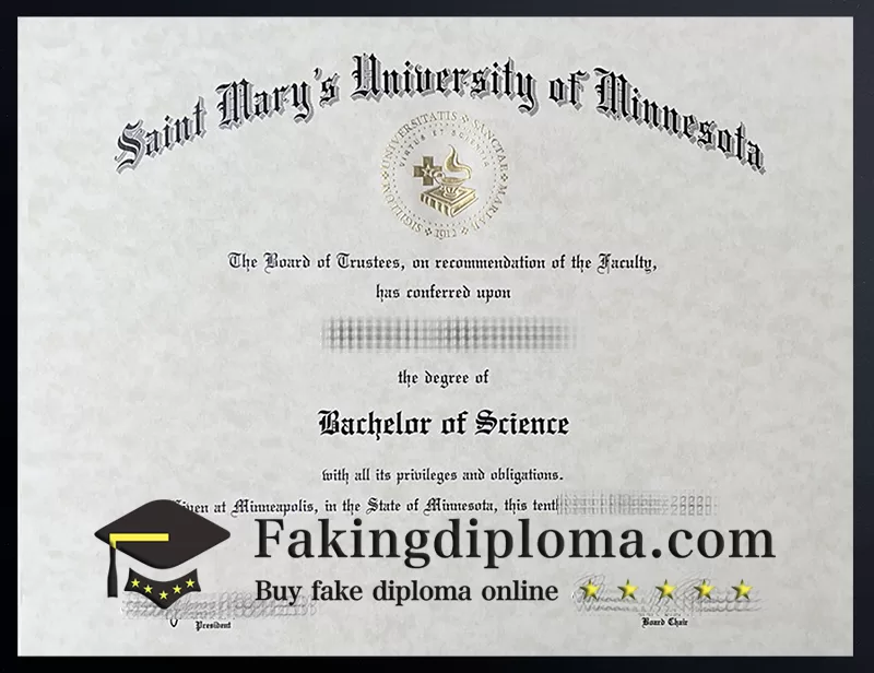 Buy Saint Mary's University of Minnesota diploma