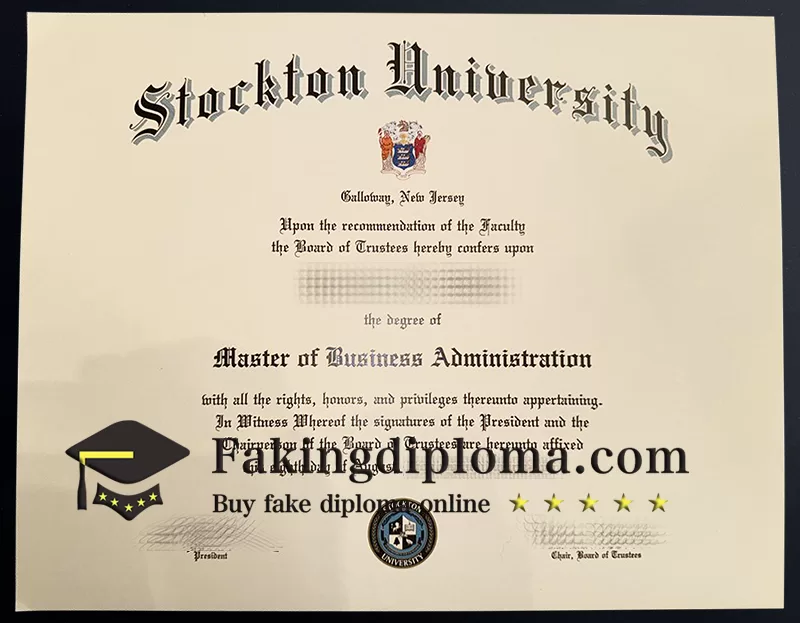 Order Stockton University diploma