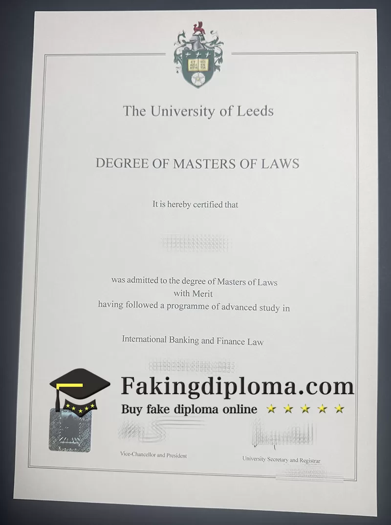 Order University of Leeds diploma